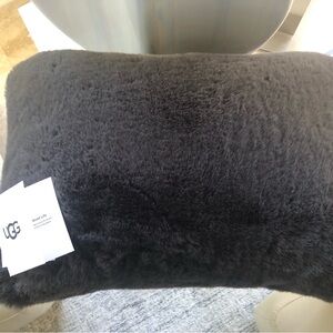 UGG Charcoal Faux Fur Pillow